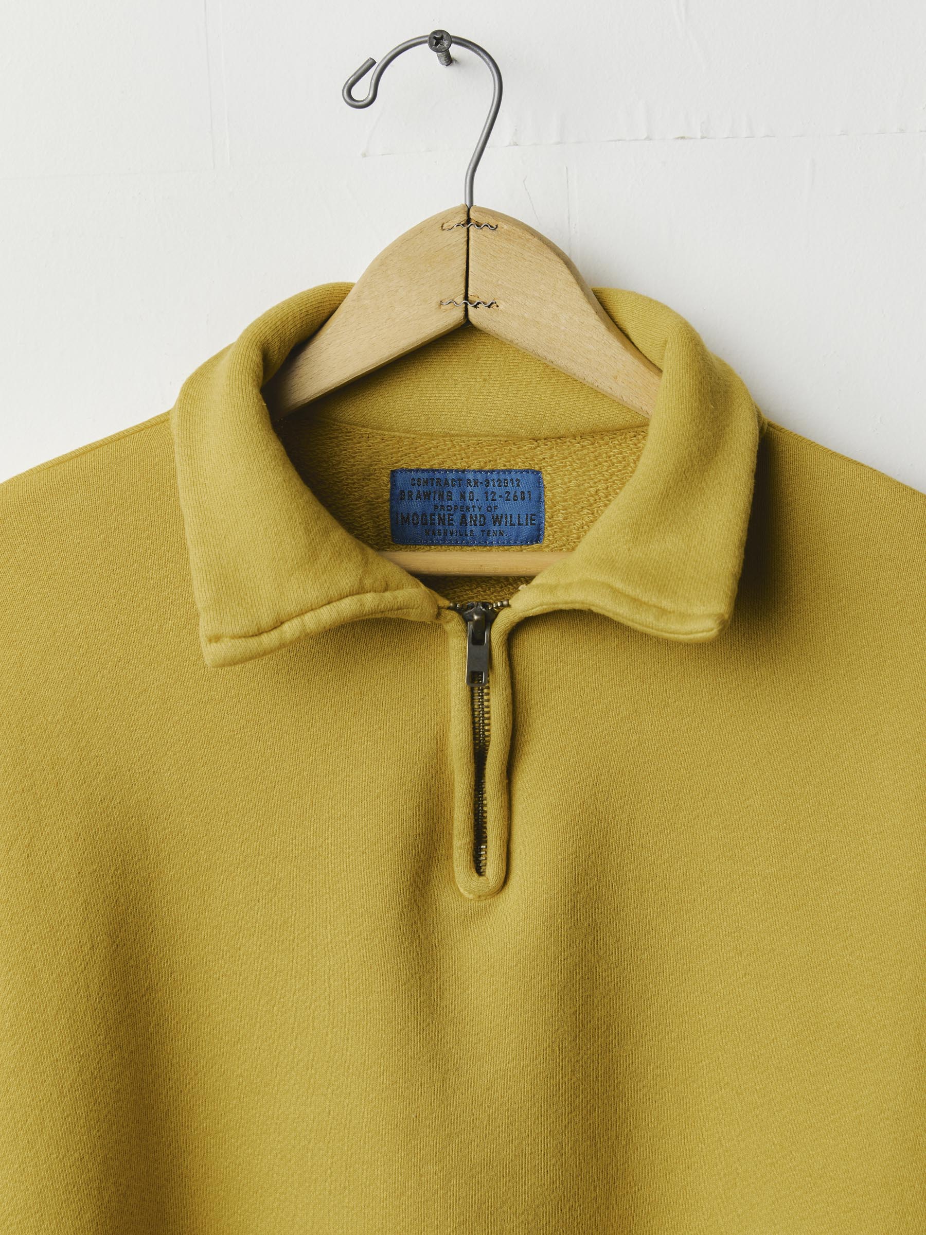 the quarter zip gold pullover – imogene + willie