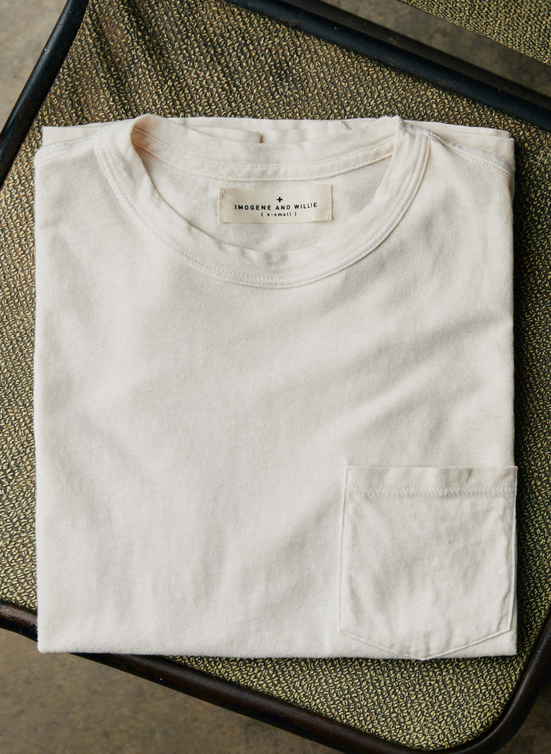 classic knit pocket tee