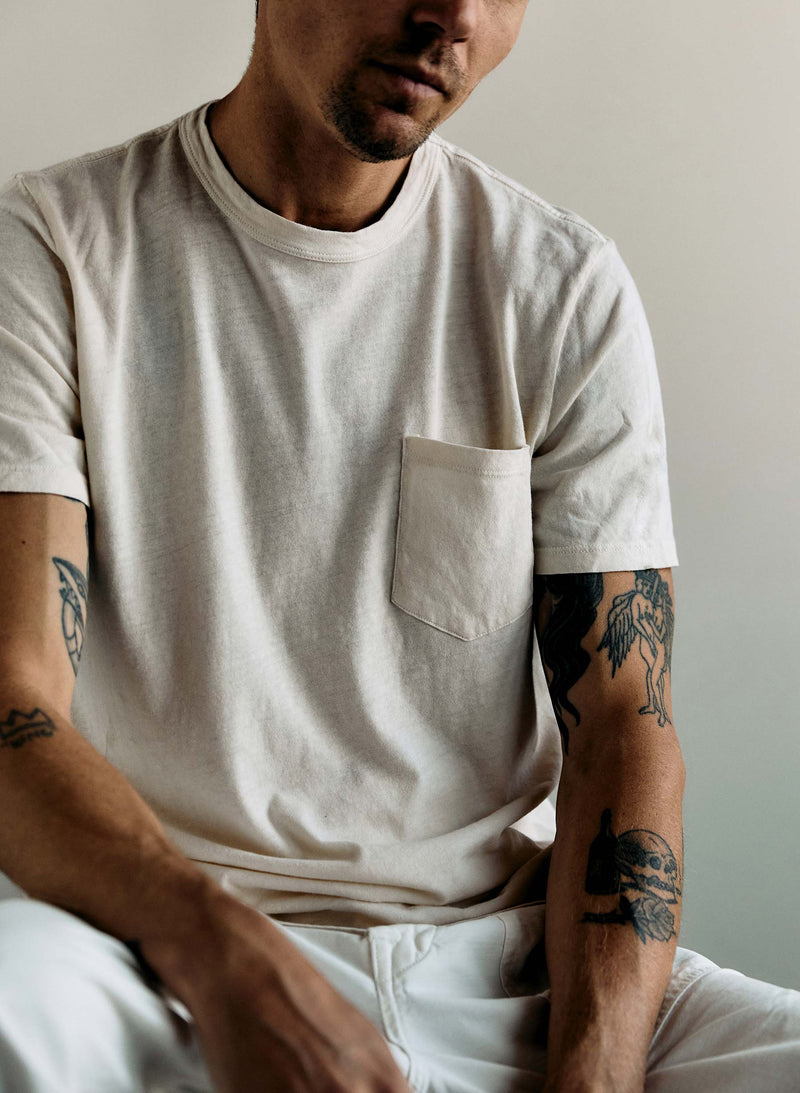 classic knit pocket tee