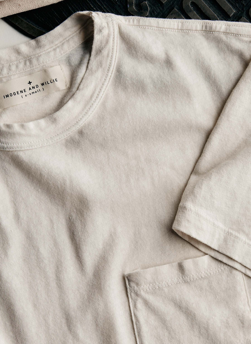 classic knit pocket tee