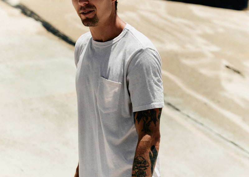 classic knit pocket tee