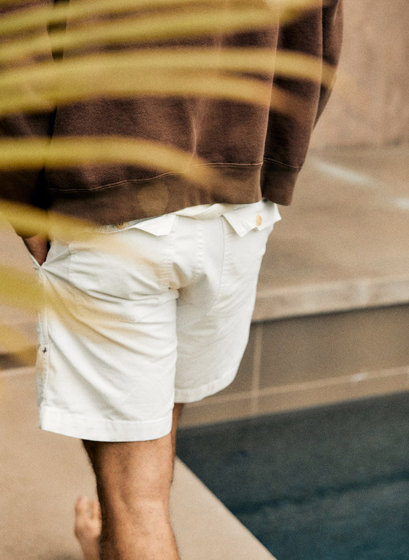 the camp short in white