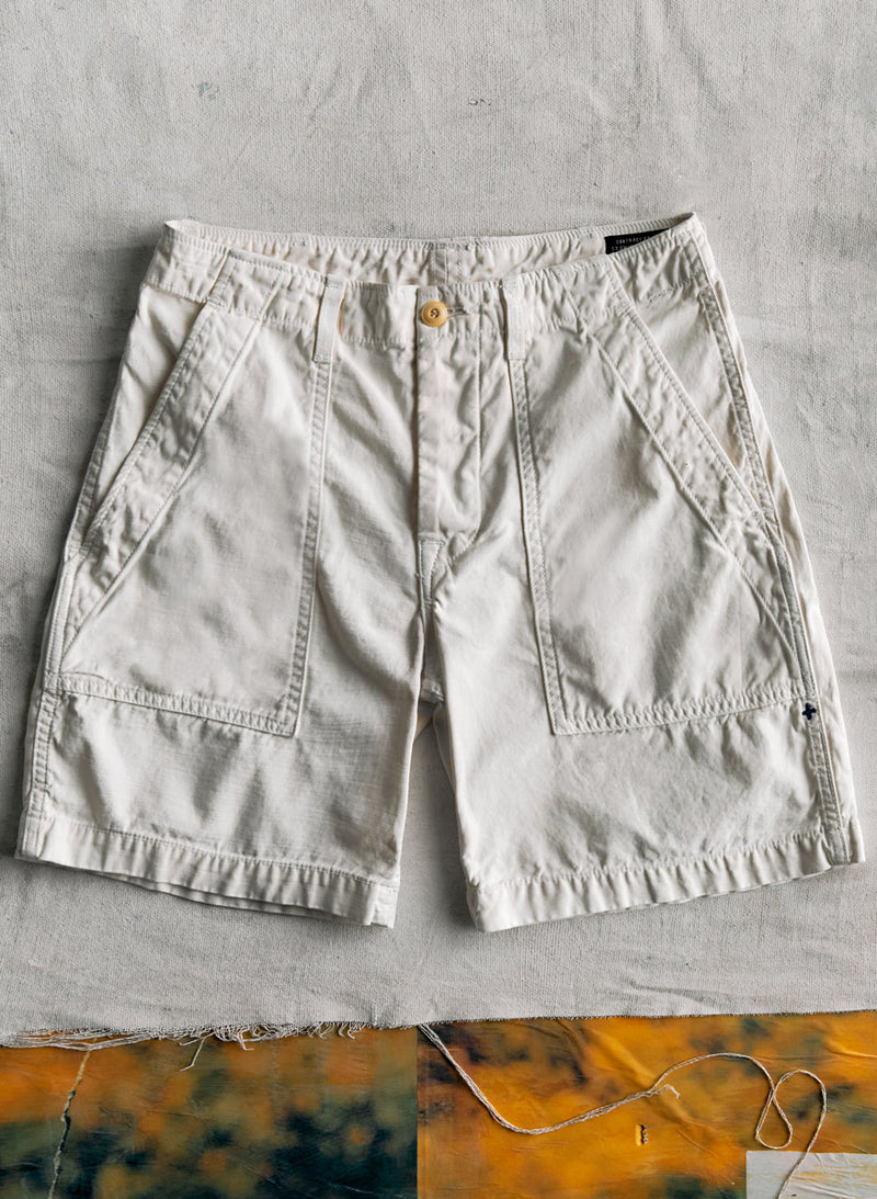 the camp short in white