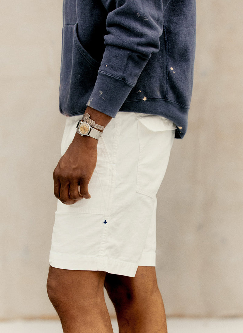 the camp short in white