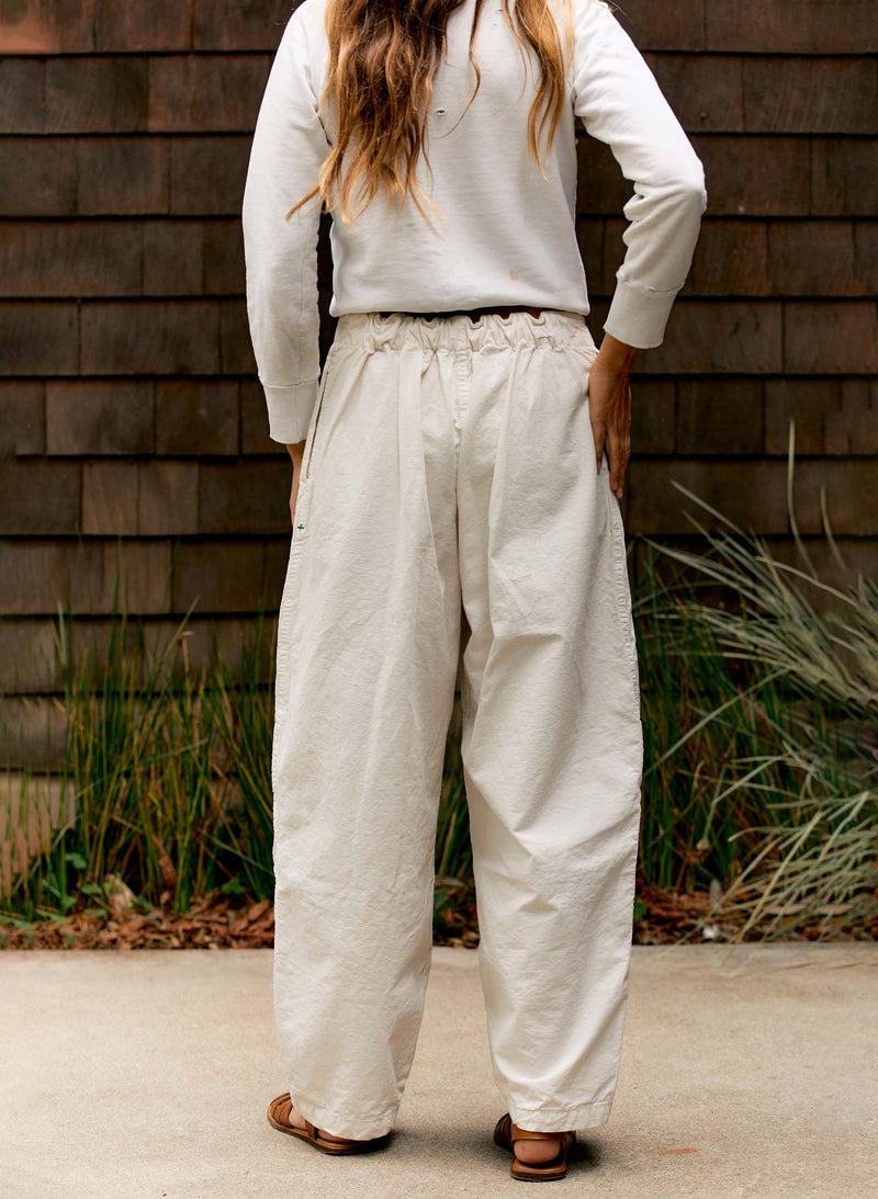 the flight pant in white ripstop