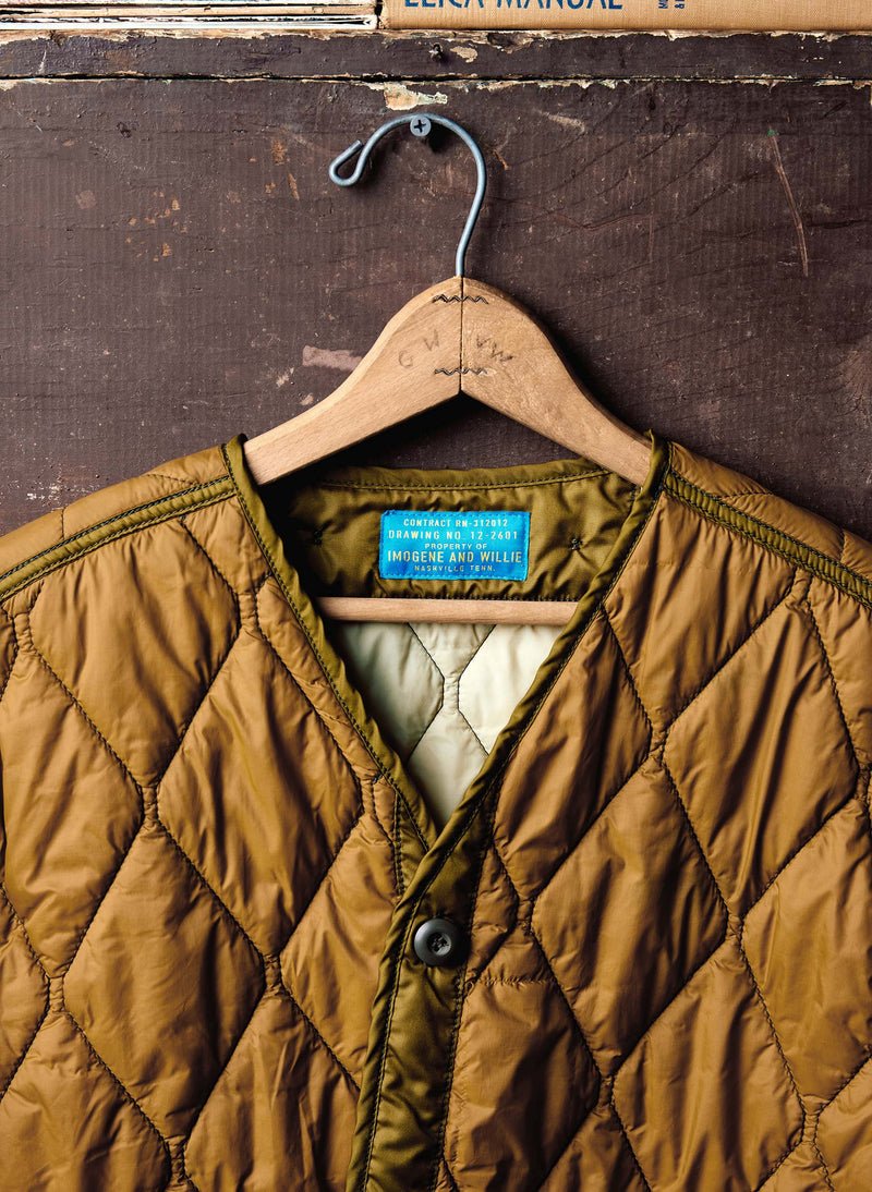 the quilted liner jacket - Model