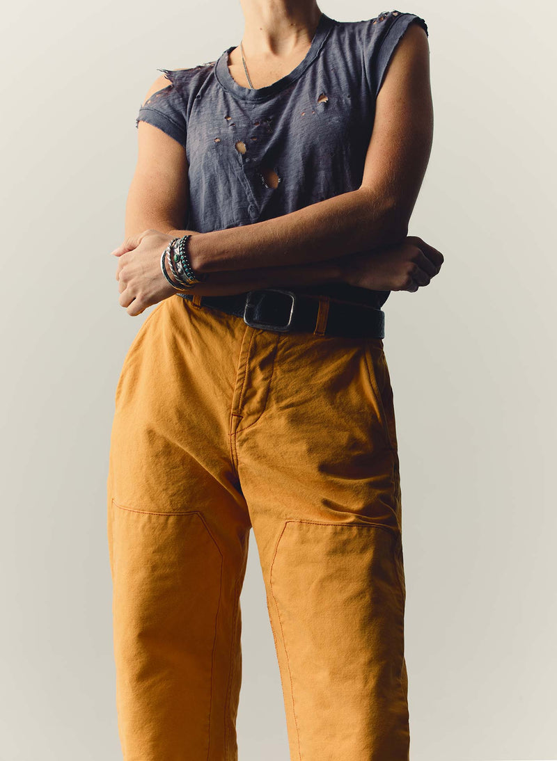 clarke canvas workpant in marigold