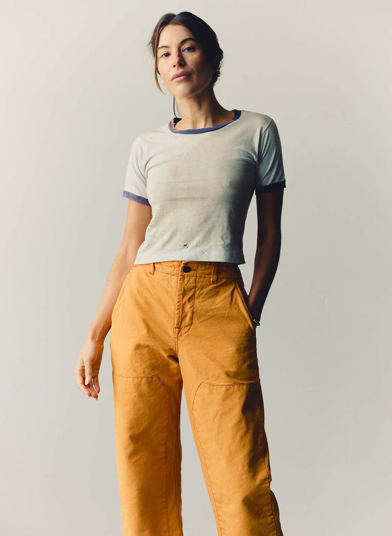 clarke canvas workpant in marigold