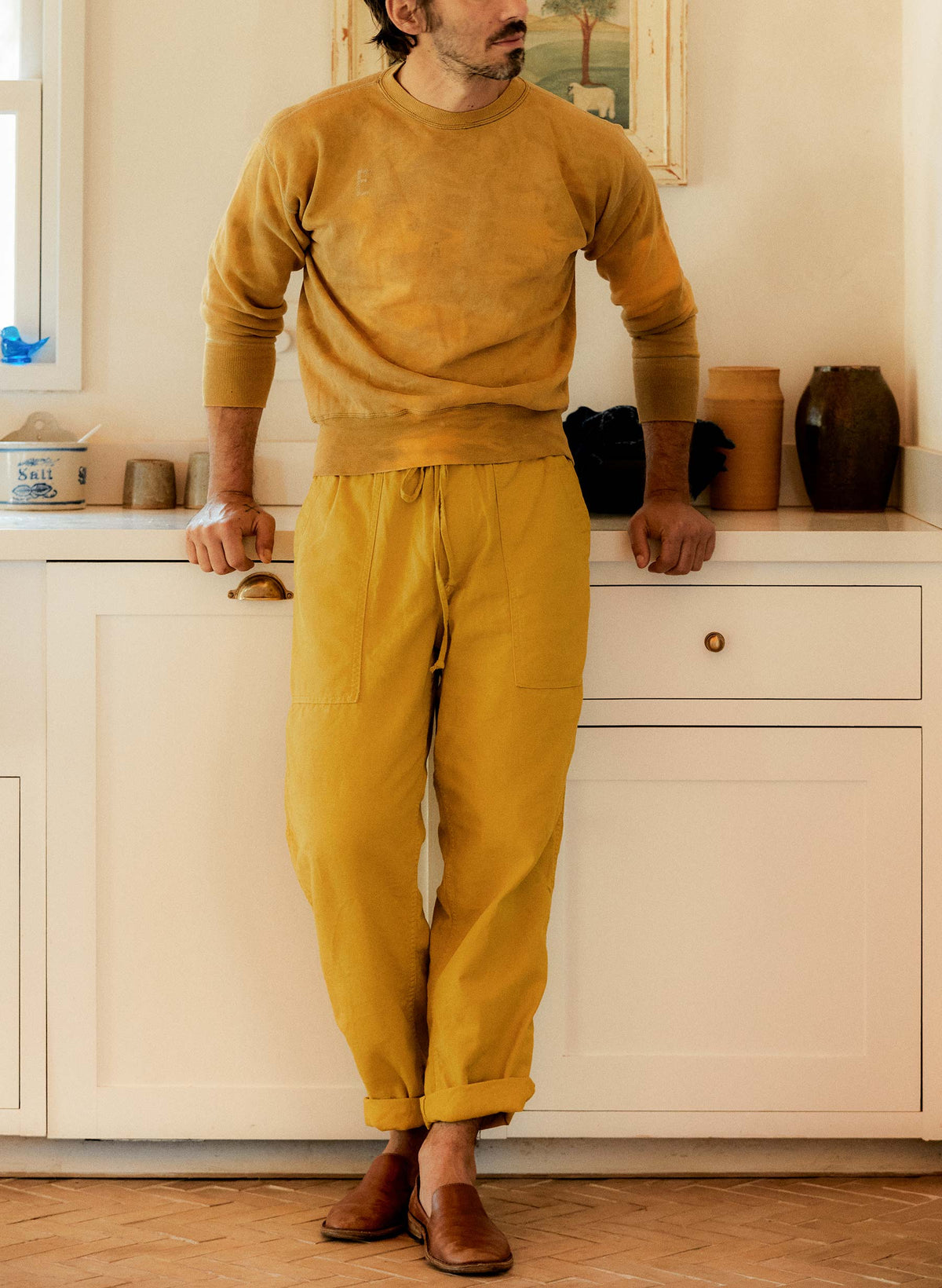 the ventura chore pant in chartreuse