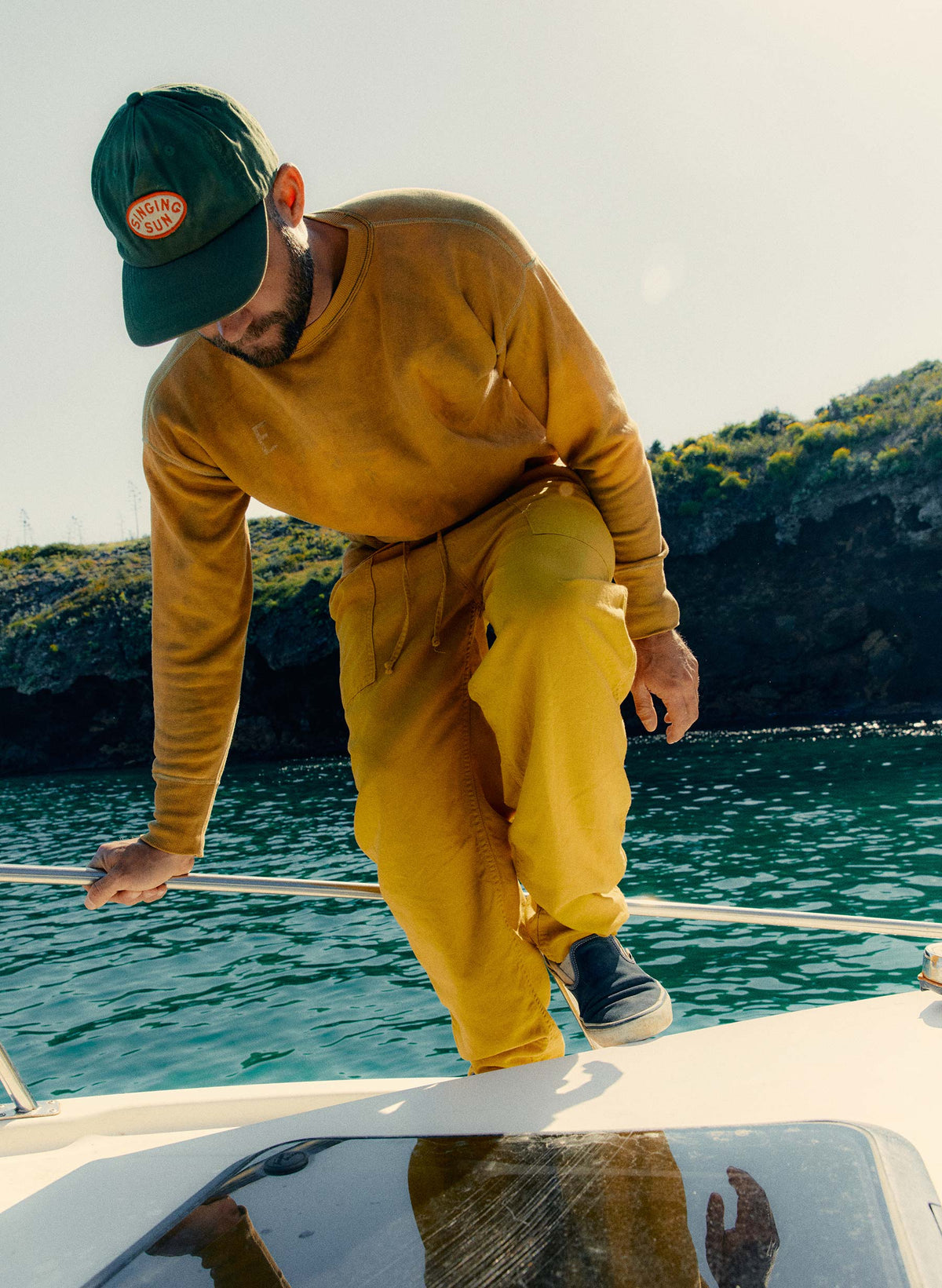 the ventura chore pant in chartreuse