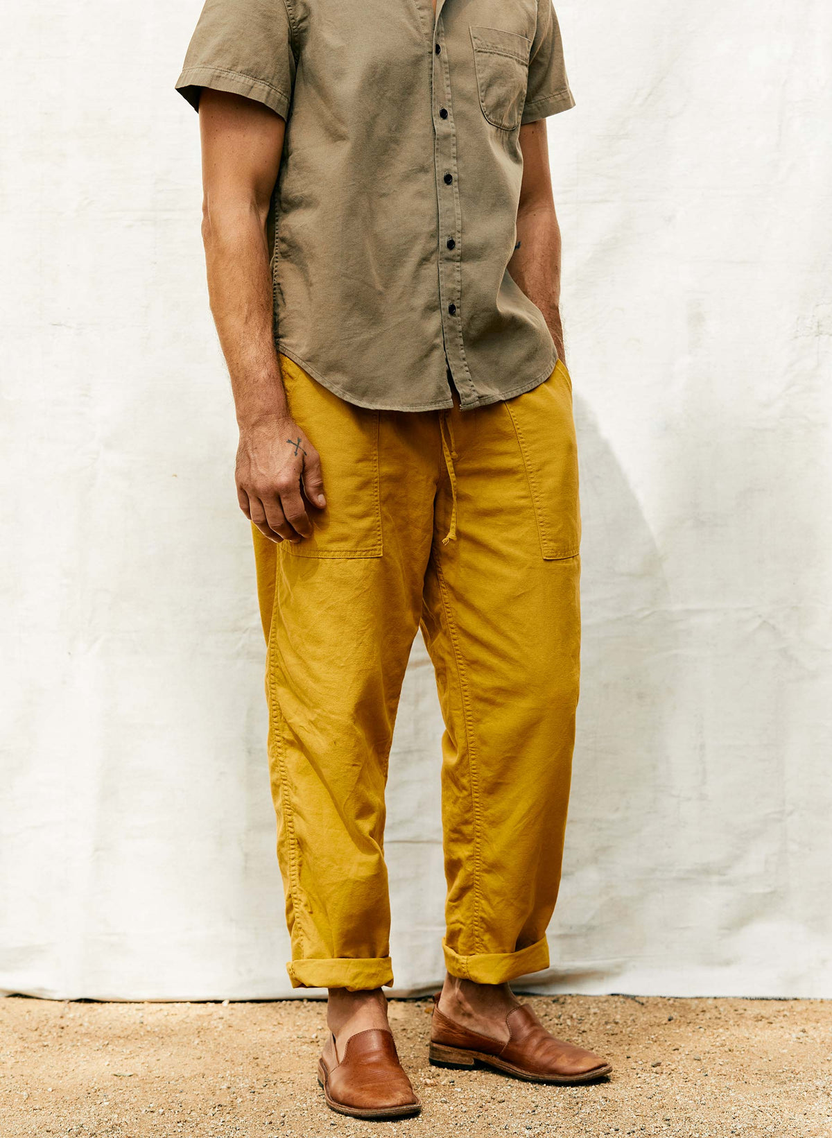 the ventura chore pant in chartreuse