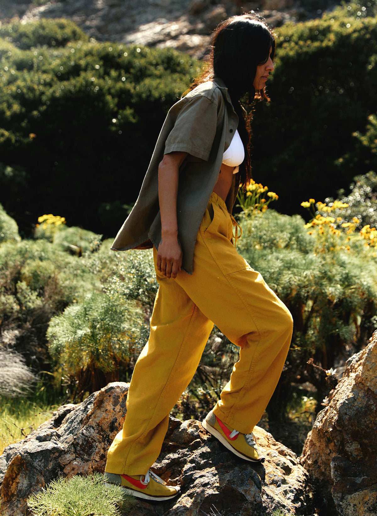 the ventura chore pant in chartreuse