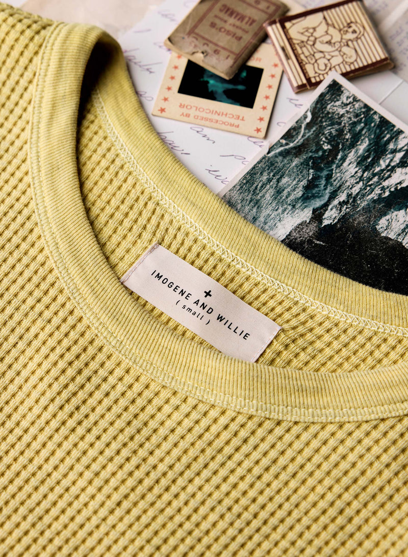 the waffle thermal crew in faded yellow