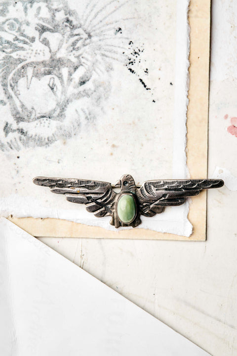 vintage navajo thunderbird pin