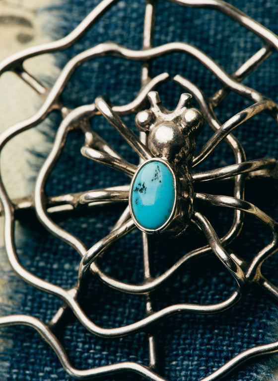 vintage navajo spider pin