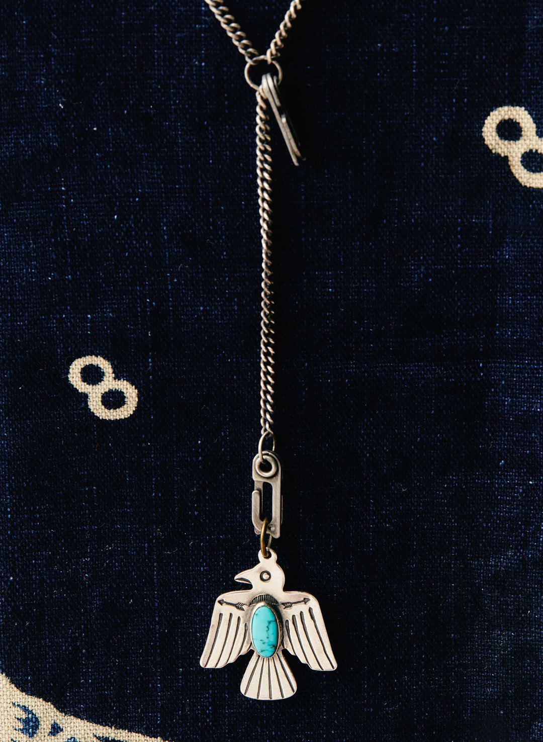 vintage silver thunderbird pendant