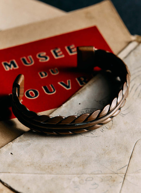 vintage trading post-era copper bracelet
