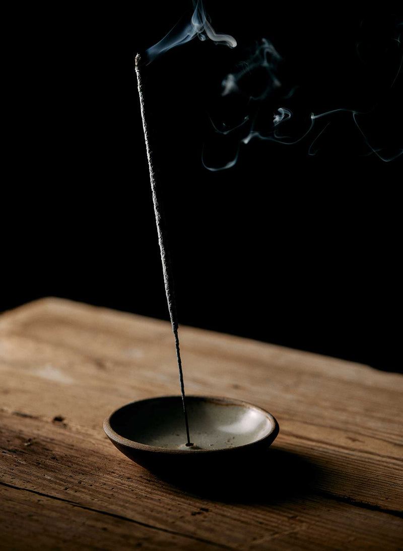 hand-thrown incense holder