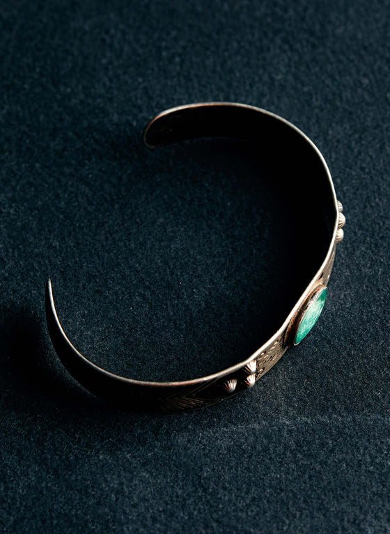 vintage navajo single stone bracelet