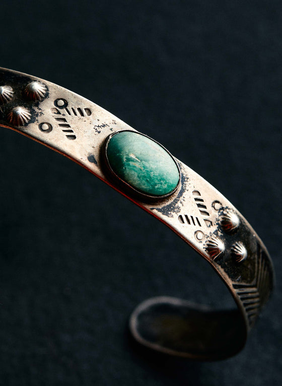 vintage navajo single stone bracelet