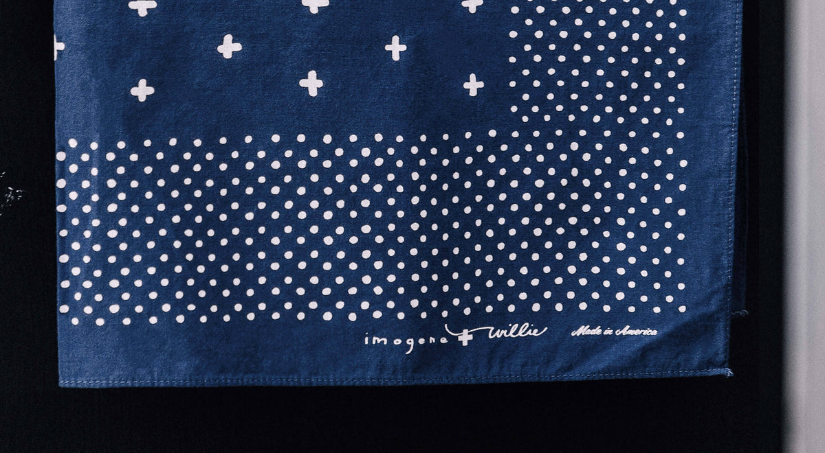 i+w vintage blue bandana