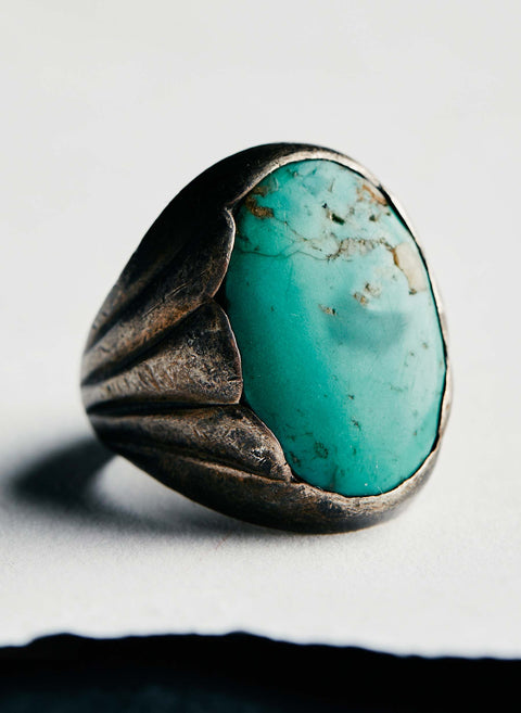 trading-post turquoise ring