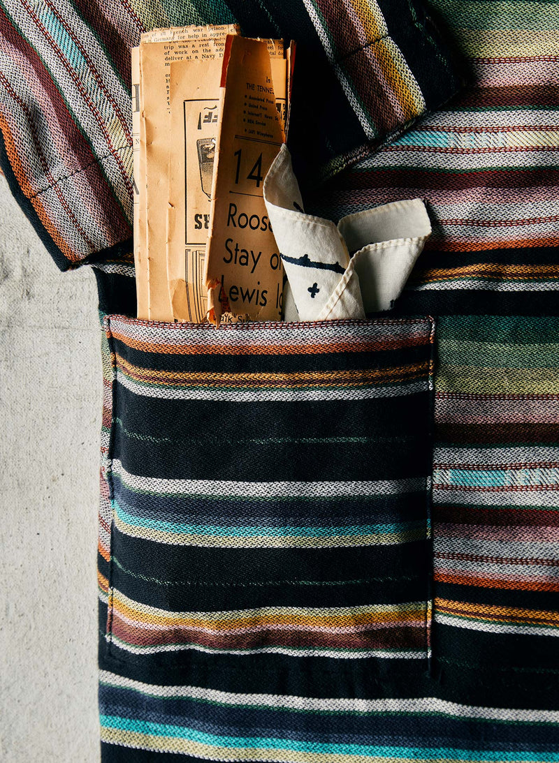 the ojai robe in mesa stripe