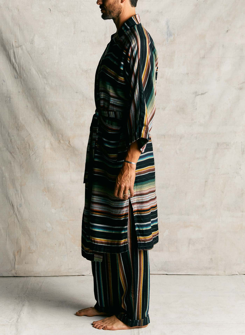 the ojai robe in mesa stripe