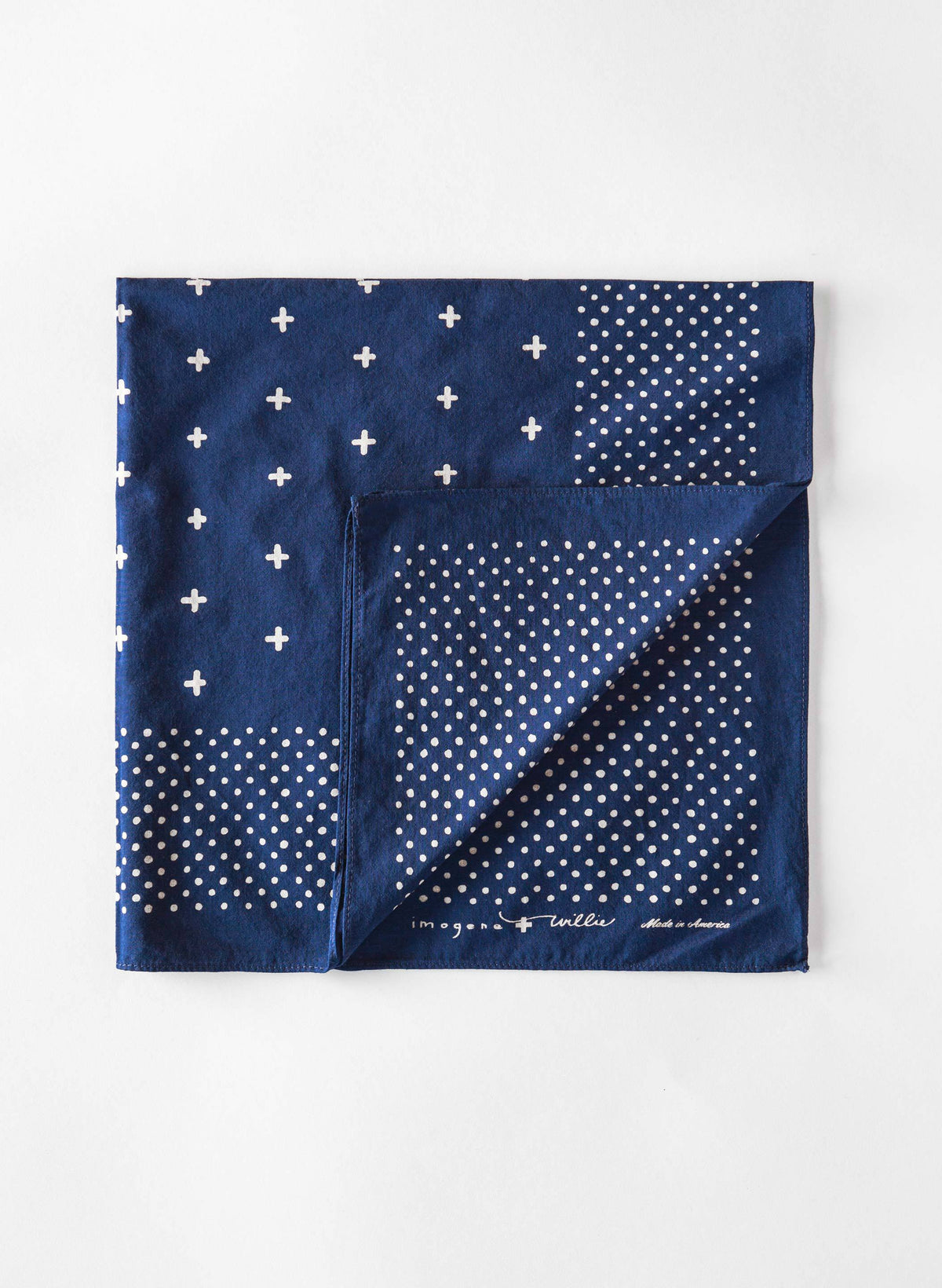 i+w vintage blue bandana