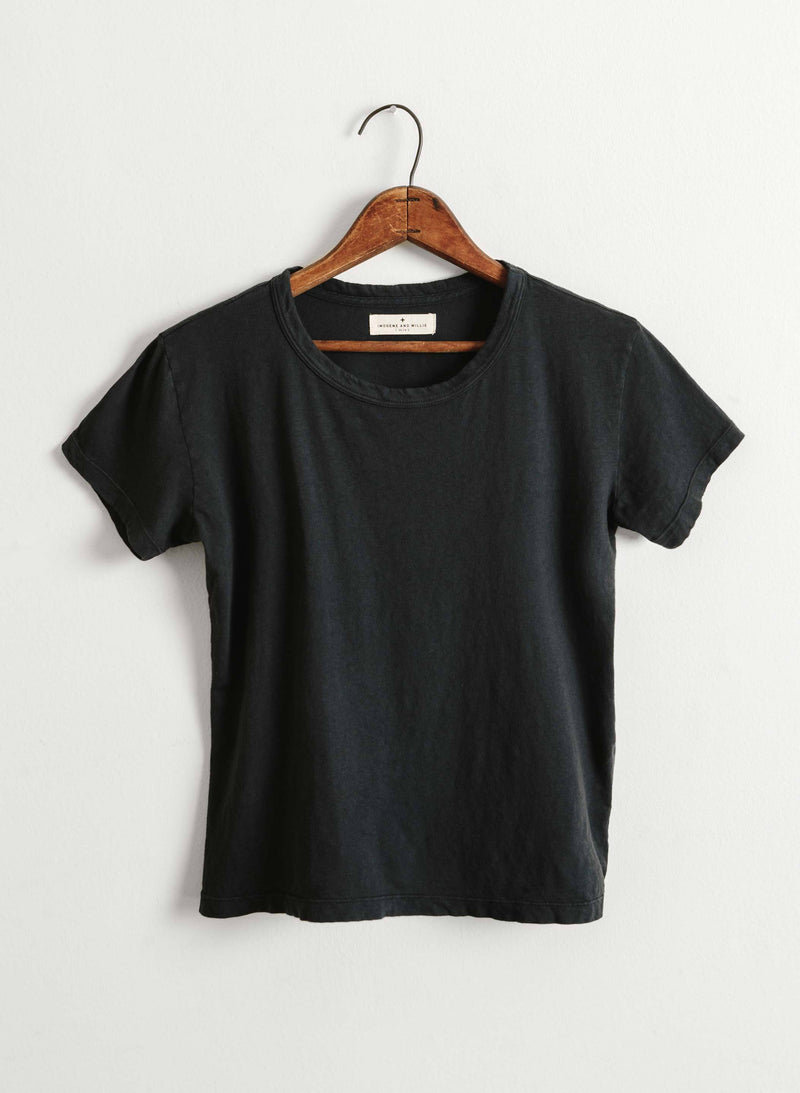 the drop tee in faded black