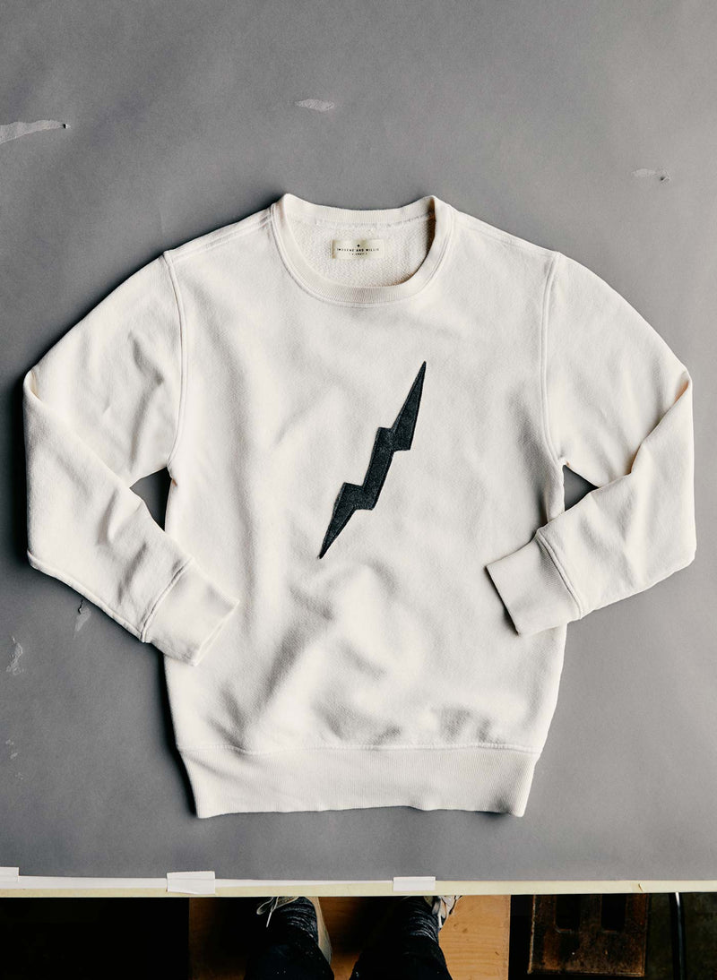 the "bolt" sweatshirt in white