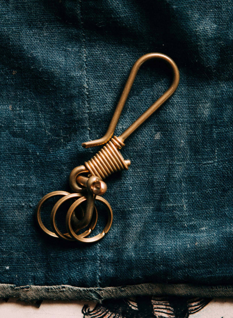 japanese brass multi-key hook