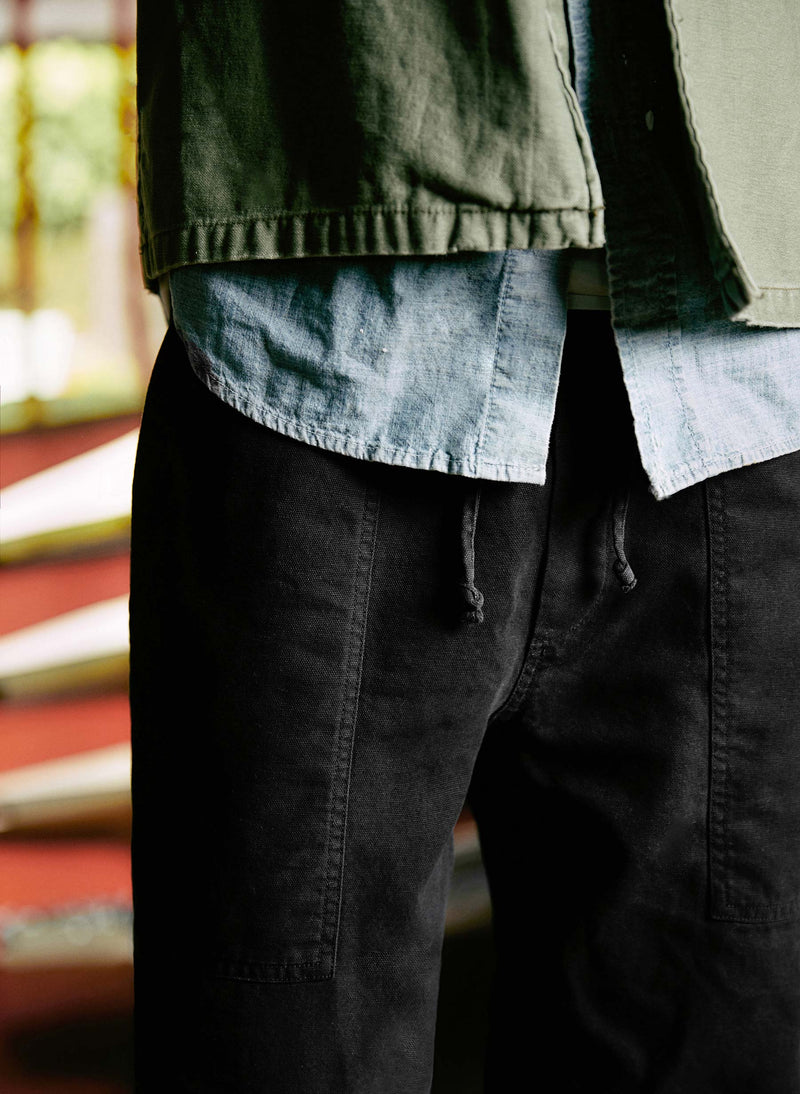 the ventura chore pant in faded black