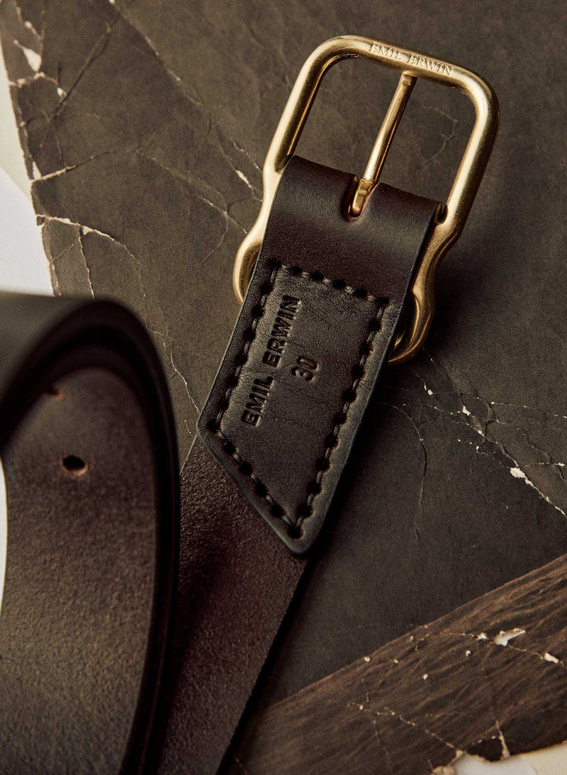 Emil Erwin Signature Belt Dark Brown