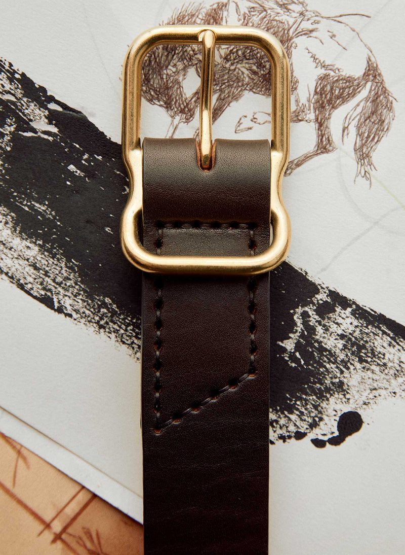 Emil Erwin Signature Belt Dark Brown