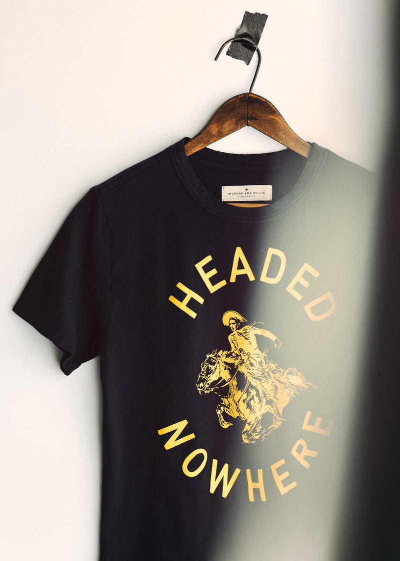 the "headed nowhere" tee