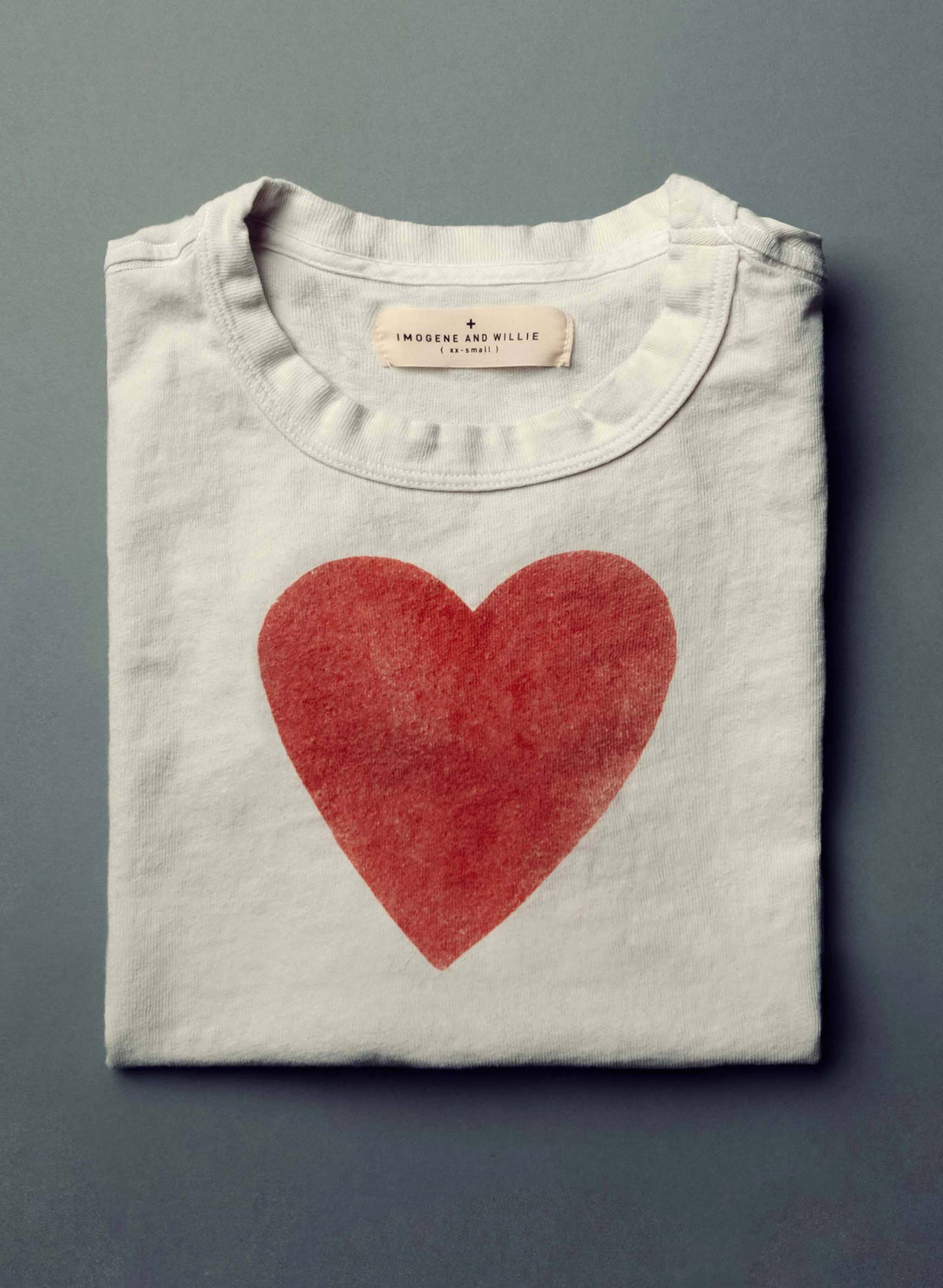 the "heart" tee