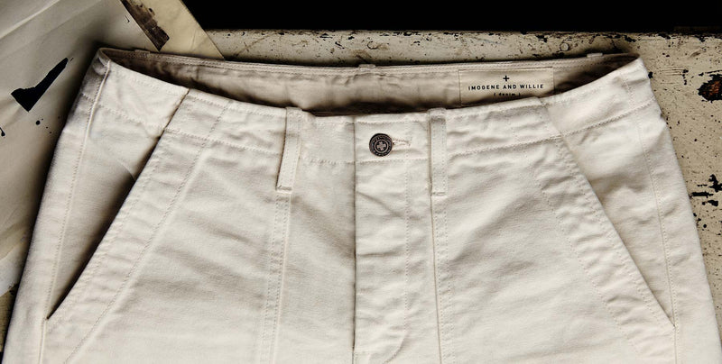 hencye canvas workpant in natural