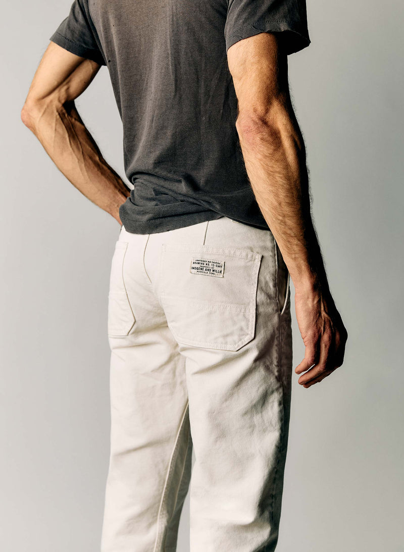 hencye canvas workpant in natural