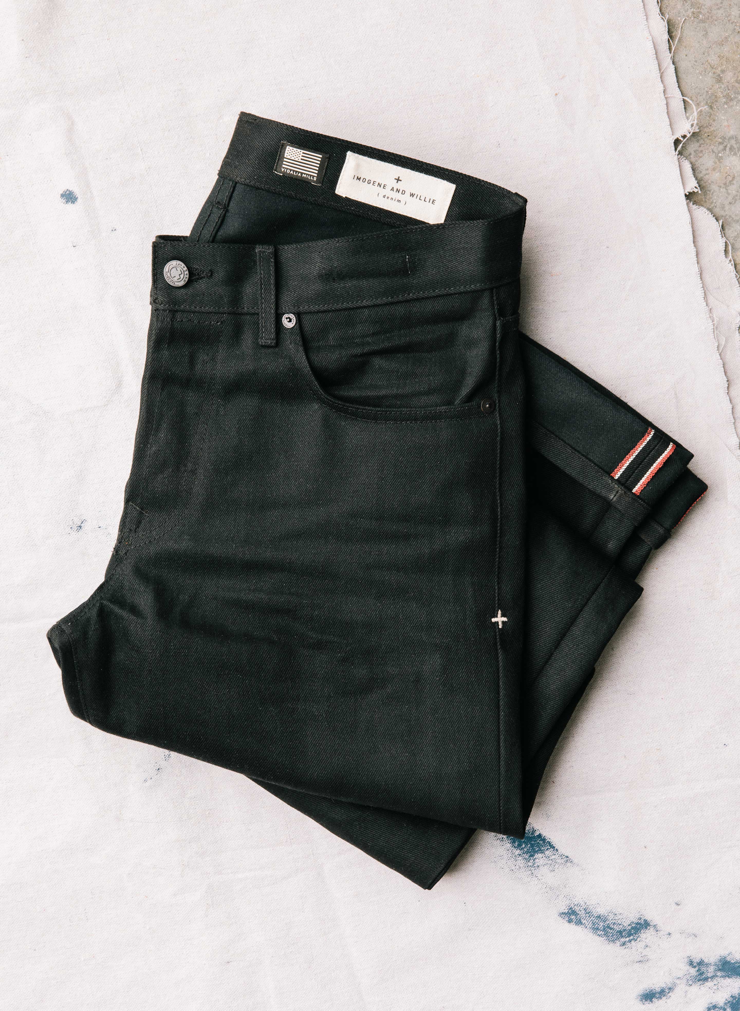 J514 14oz Black Loose Selvedge Jeans