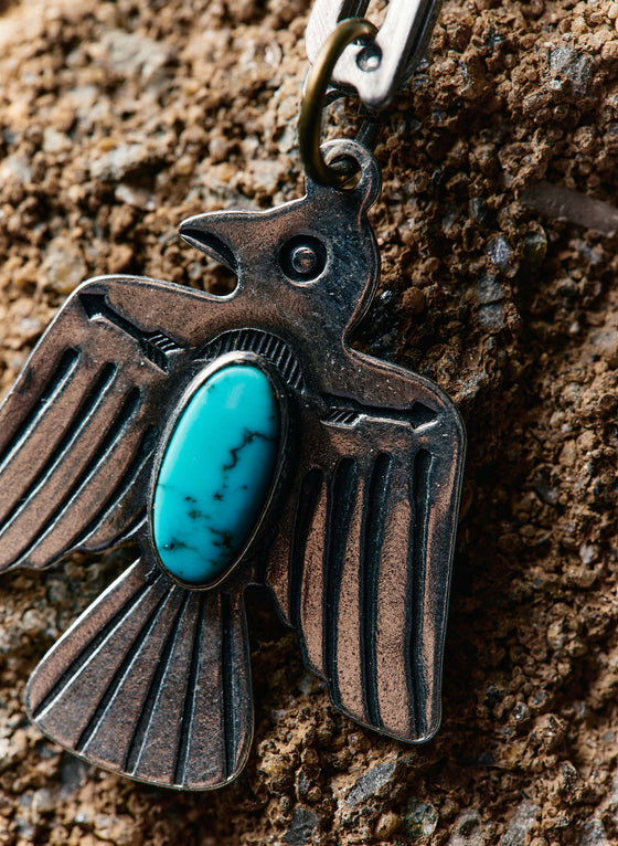 vintage silver thunderbird pendant