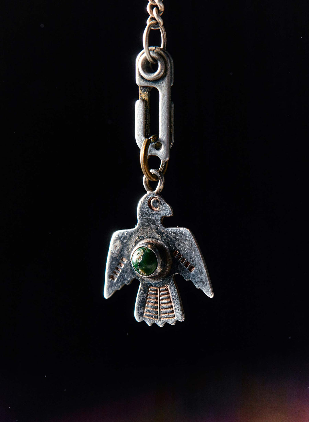 vintage harvey-era thunderbird pendant