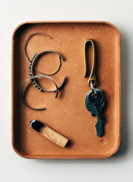 leather tray