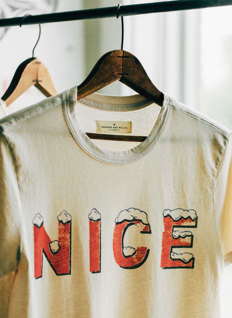 the "nice" tee