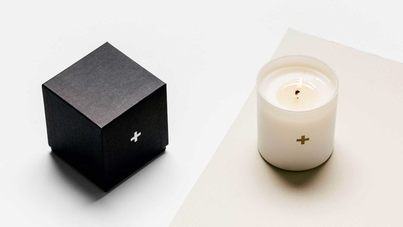 the plus candle no. 2 (white)