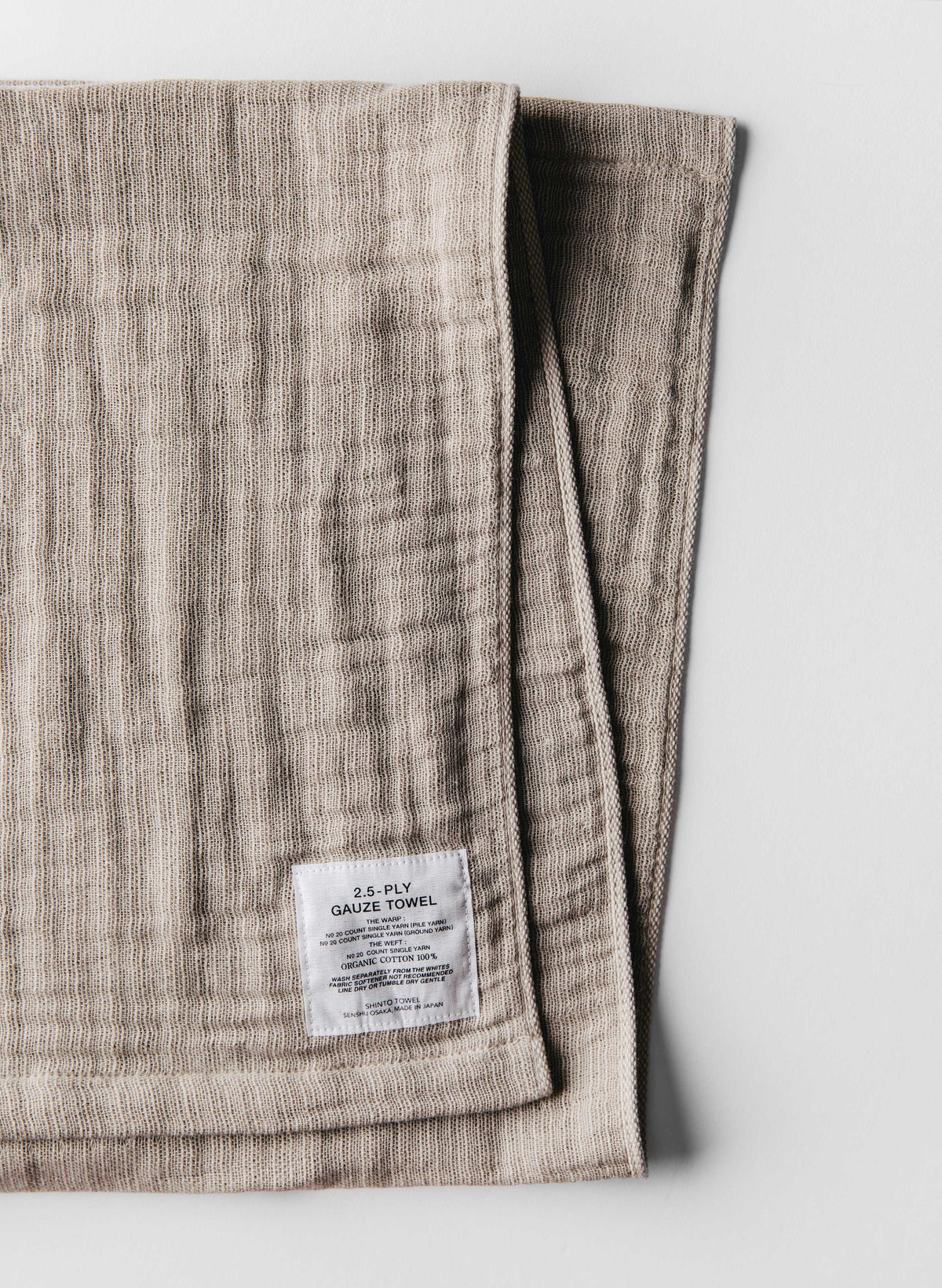 morihata gauze towel in beige