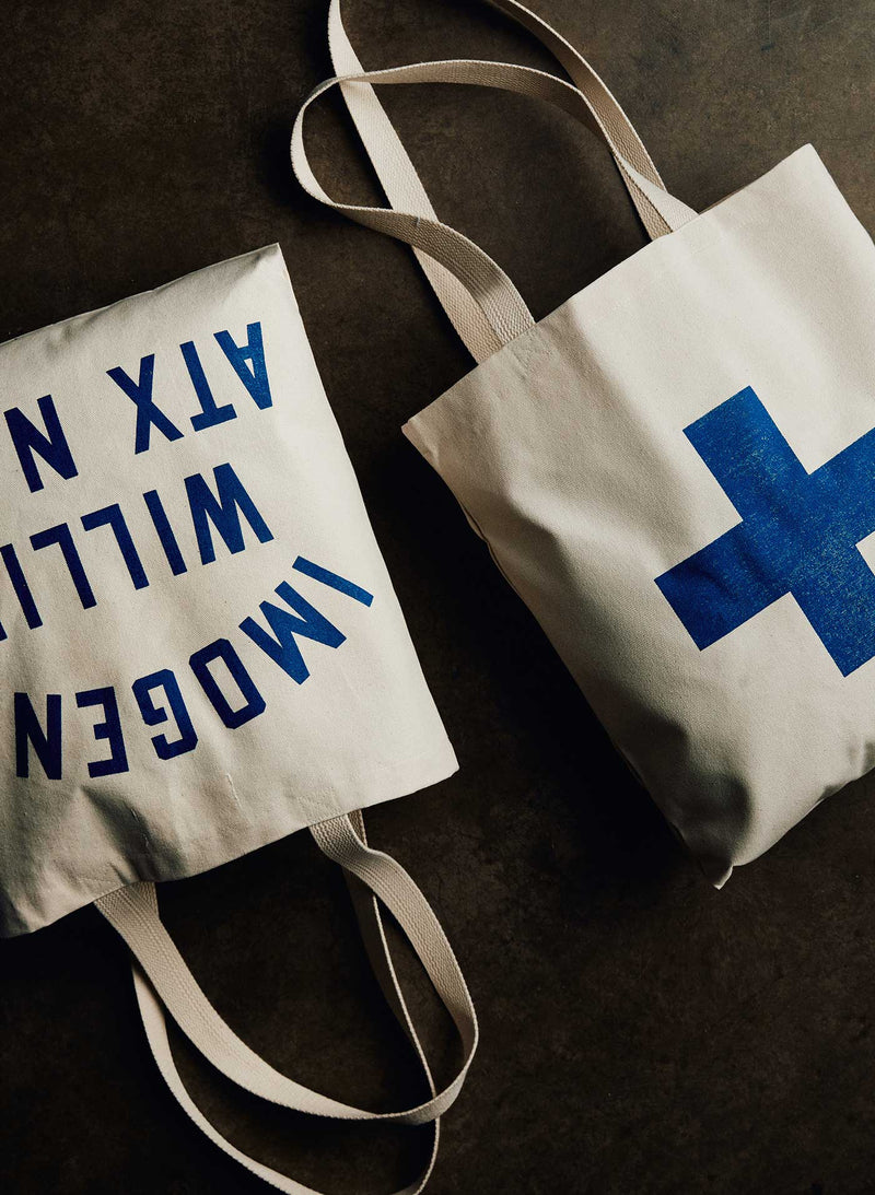 the i+w canvas tote