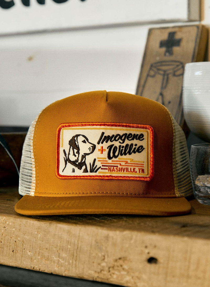 the "bird dog" trucker in gold