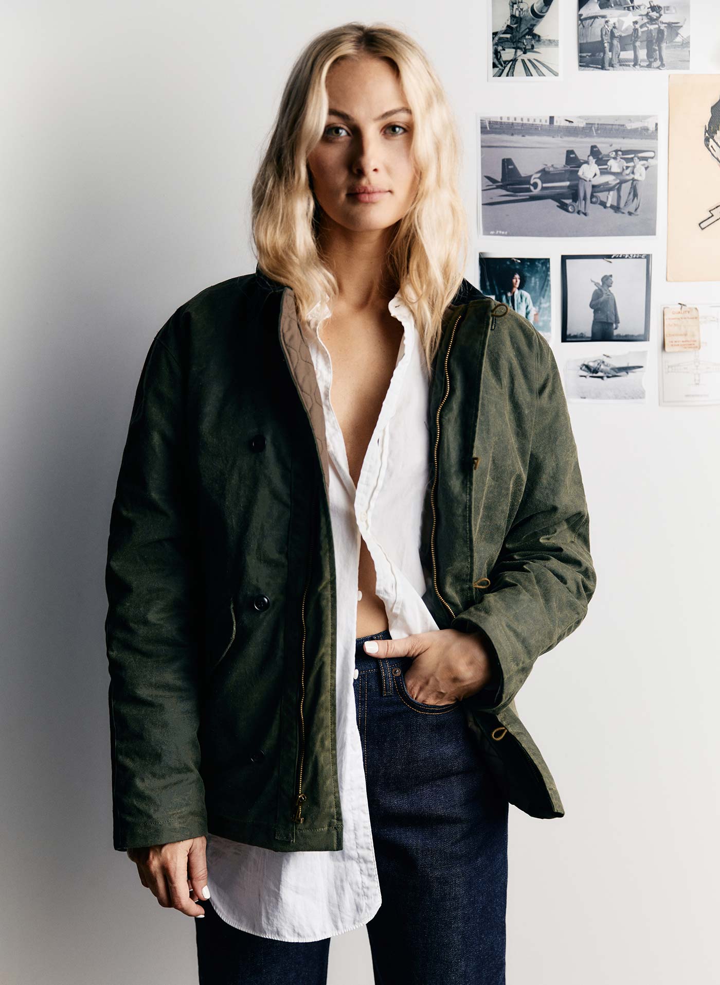 the military field jacket in forest